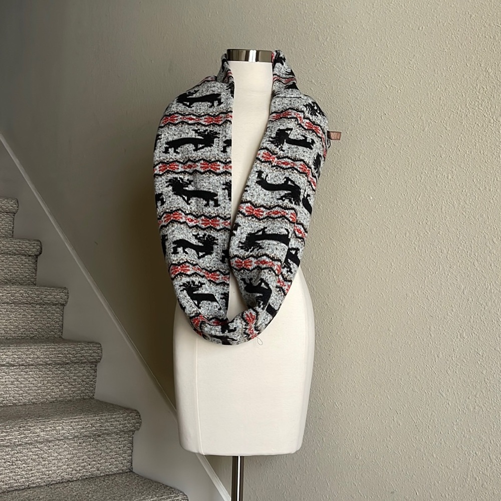 Anthropologie Do Everything In Love OS Infinity Graphic Scarf